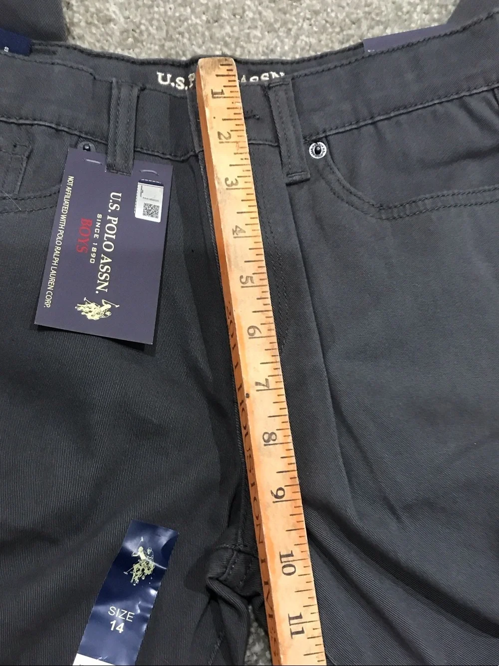 U.S. Polo Assn. Men's Dark Gray Straight Jeans